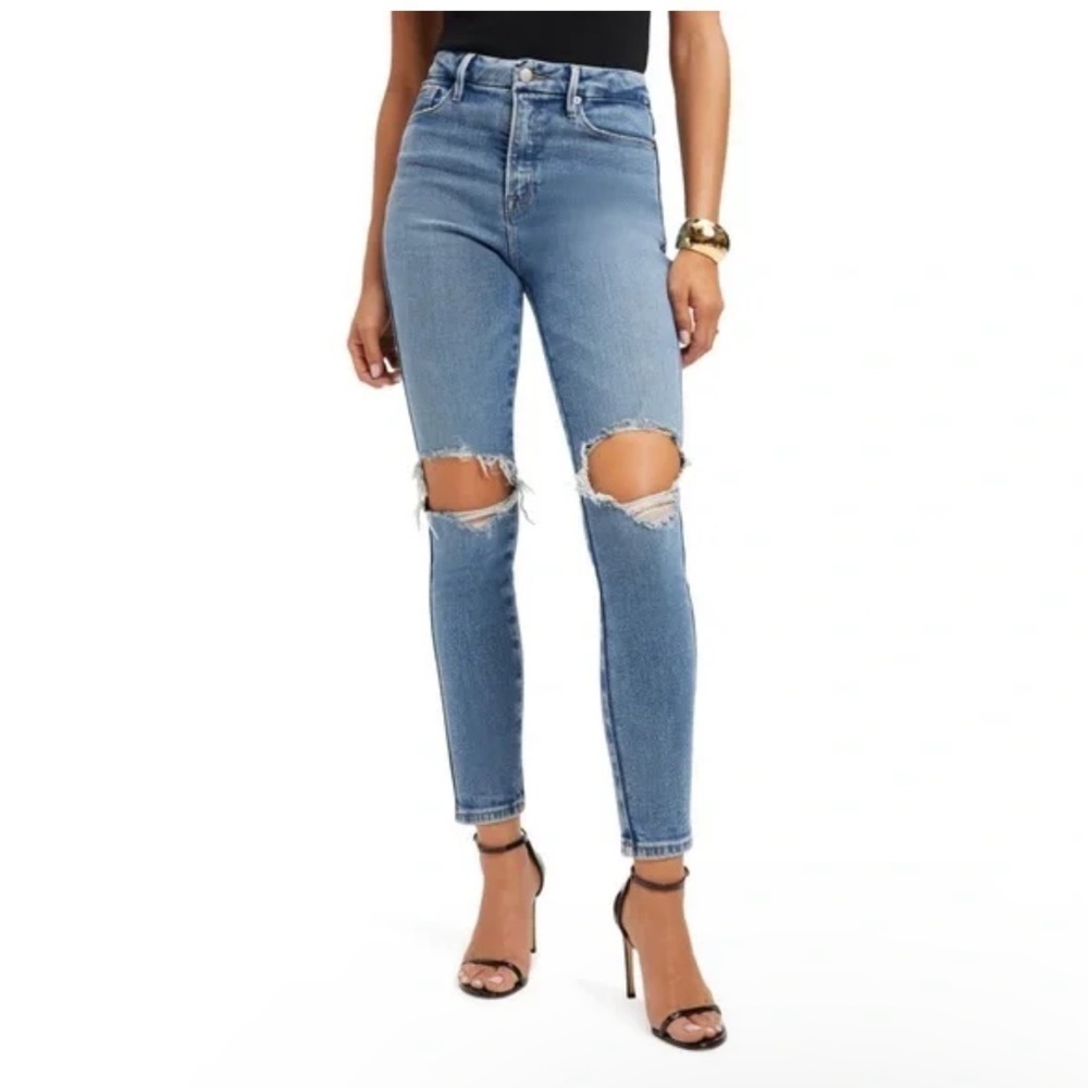 NWT Good American Good Curve Skinny Crop